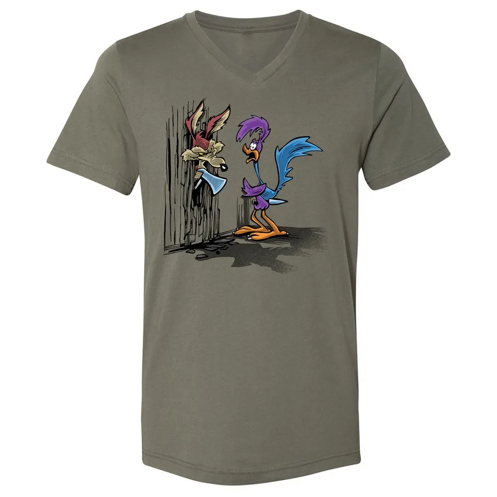 Unisex V-Neck T-Shirt - 45GNGDC7 - Military Green - 10