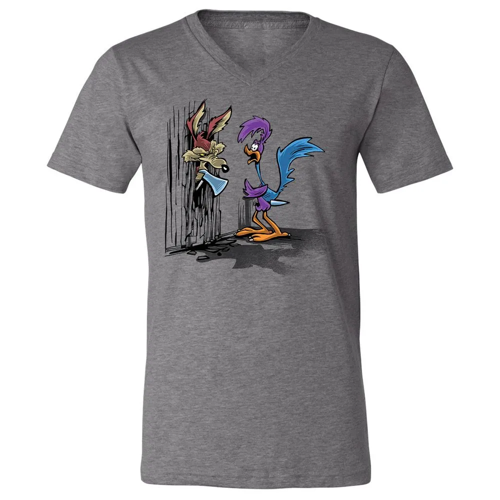 Unisex V-Neck T-Shirt - 45GNGDC7 - Deep Heather - 13