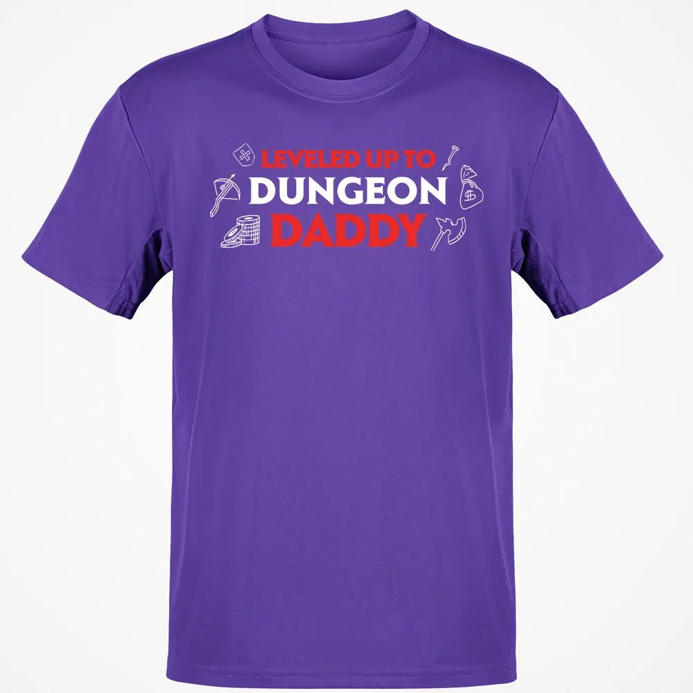 Leveled Up To Dungeon Daddy T-Shirt - Purple - 9