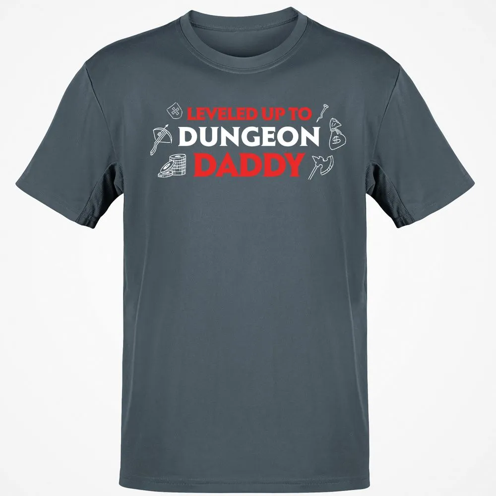 Leveled Up To Dungeon Daddy T-Shirt - Charcoal - 3