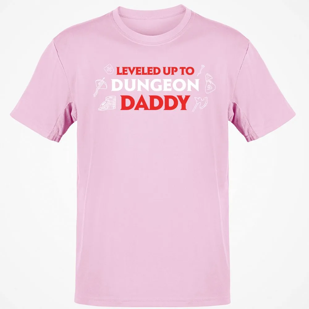 Leveled Up To Dungeon Daddy T-Shirt - Light Pink - 5