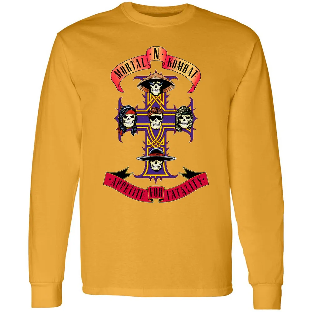 Long Sleeve T-Shirt - 7EY6KMSV - Gold - 9