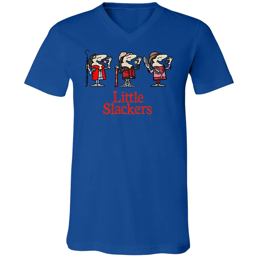 Unisex V-Neck T-Shirt - B1MFXL9A - True Royal - 4