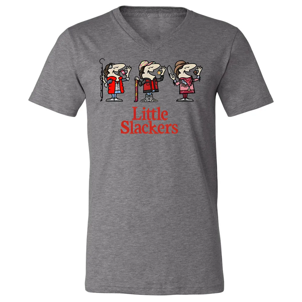 Unisex V-Neck T-Shirt - B1MFXL9A - Deep Heather - 13