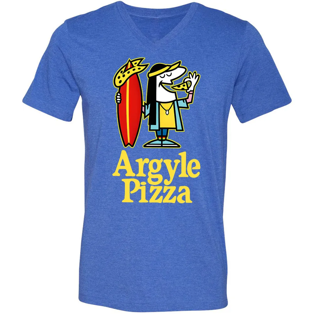 Unisex V-Neck T-Shirt - YQS359C3 - Heather True Royal - 14
