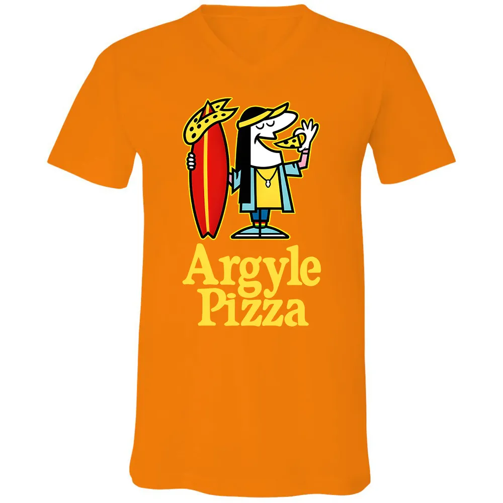 Unisex V-Neck T-Shirt - YQS359C3 - Orange - 11
