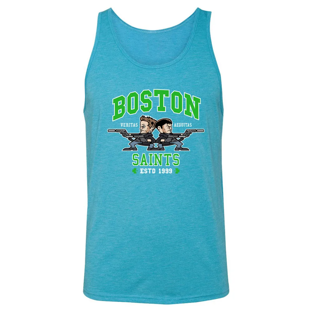 Unisex Jersey Tank - UGBVEBUH - Aqua Triblend - 3