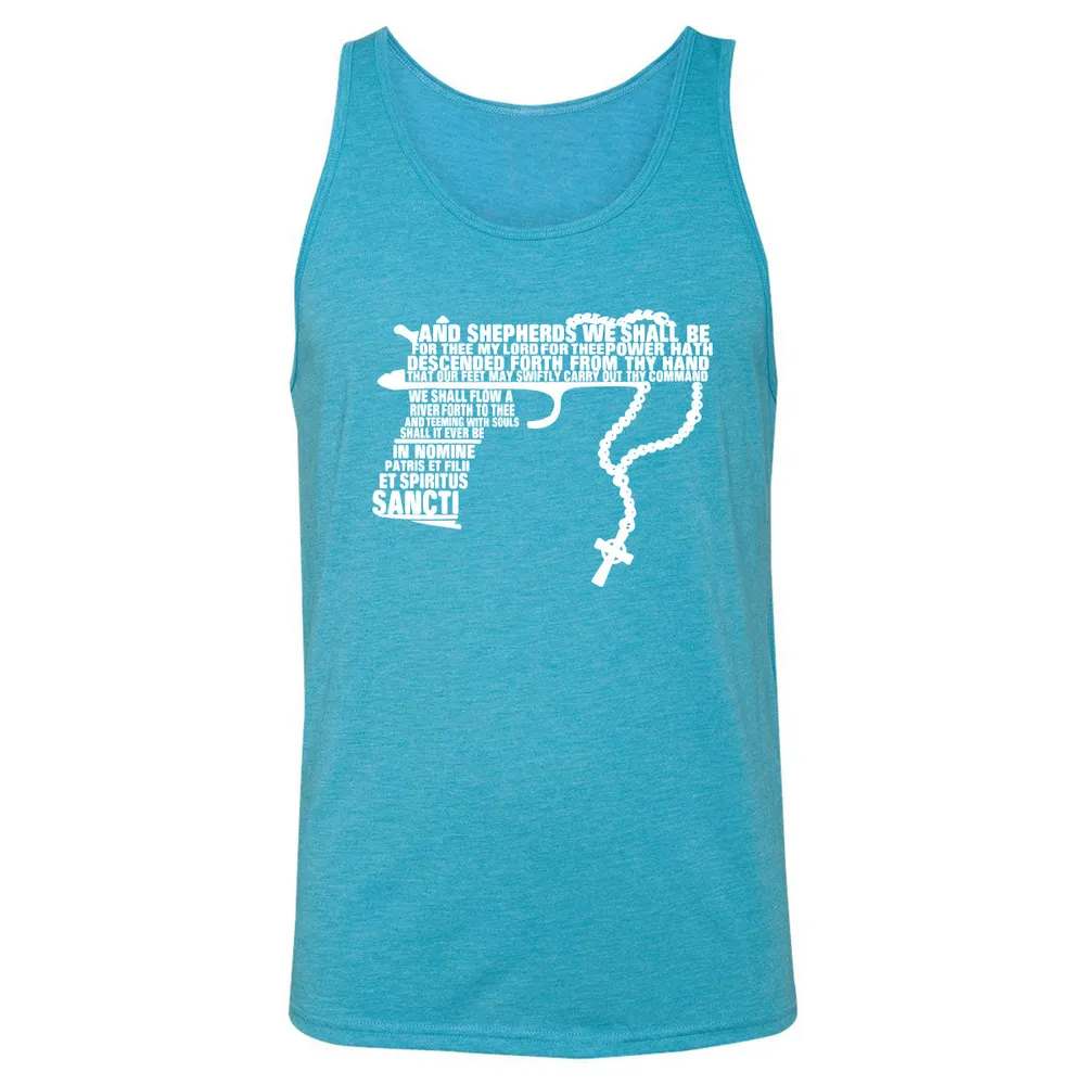 Unisex Jersey Tank - W5WR9CEQ - Aqua Triblend - 3