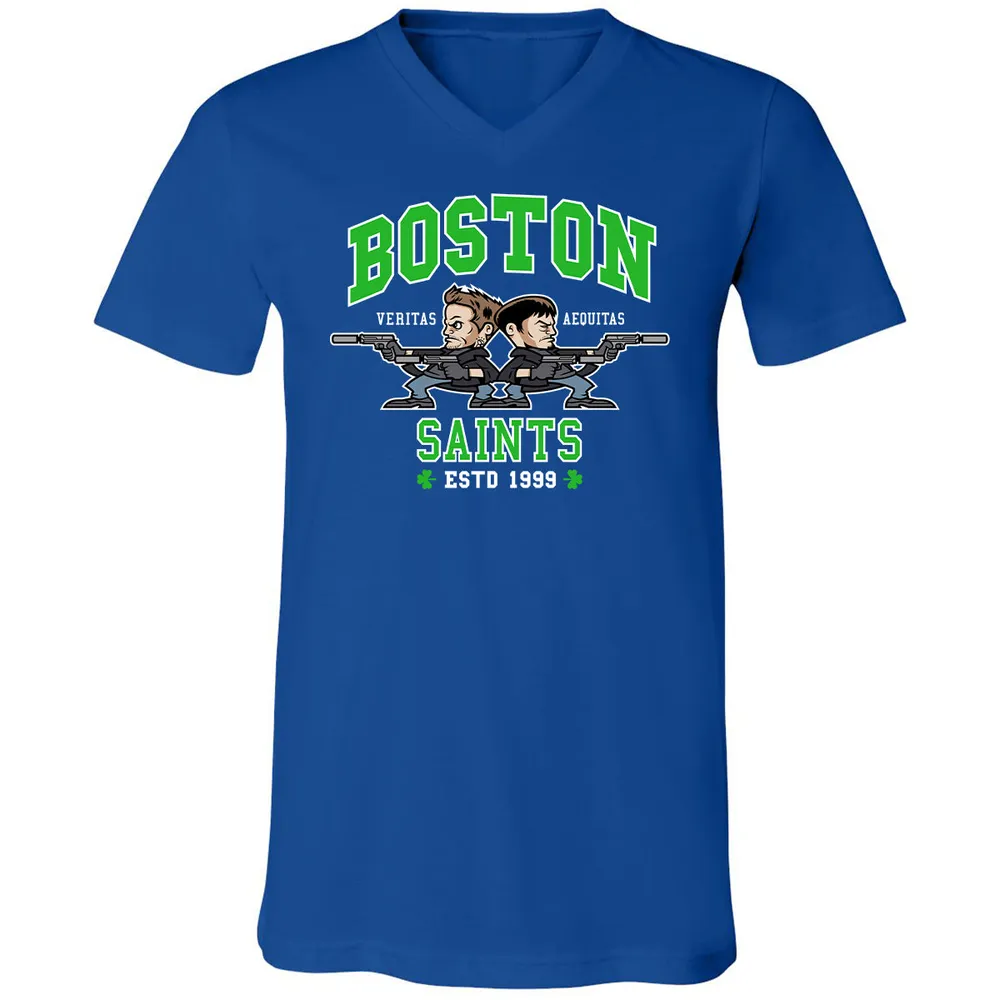 Unisex V-Neck T-Shirt - 3KBJWPQ1 - True Royal - 4