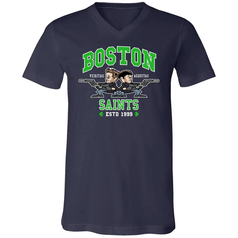 Unisex V-Neck T-Shirt - 3KBJWPQ1 - Navy - 2