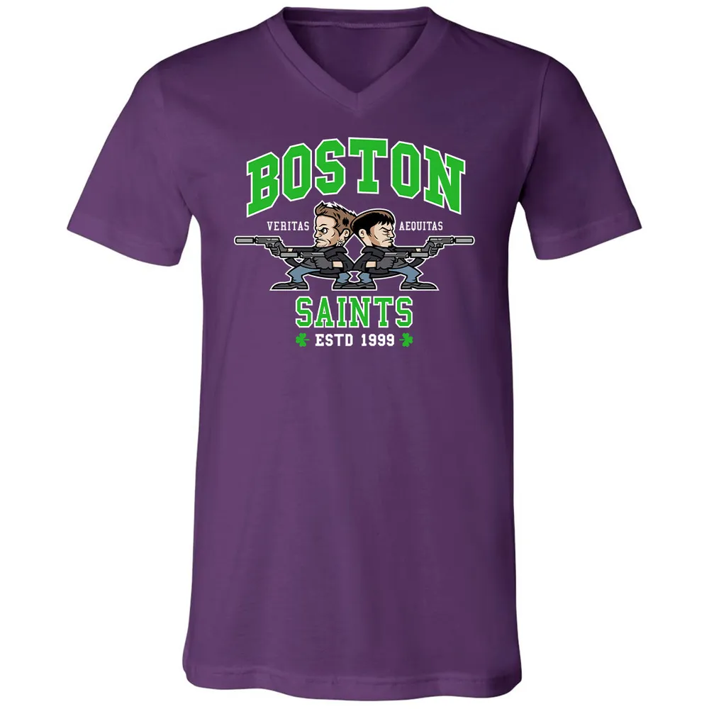 Unisex V-Neck T-Shirt - 3KBJWPQ1 - Team Purple - 9