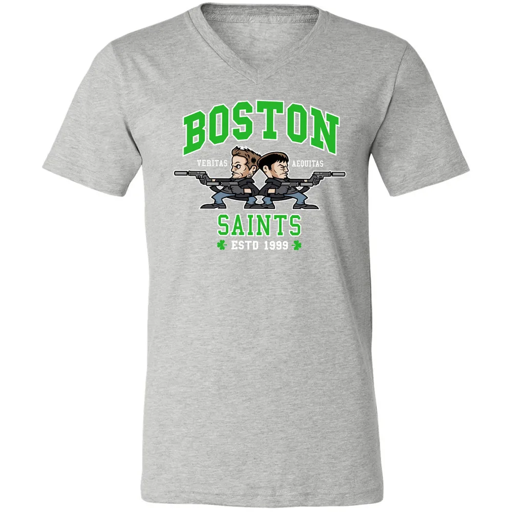 Unisex V-Neck T-Shirt - 3KBJWPQ1 - Athletic Heather - 7