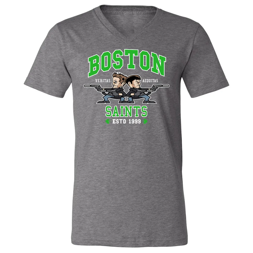 Unisex V-Neck T-Shirt - 3KBJWPQ1 - Deep Heather - 13