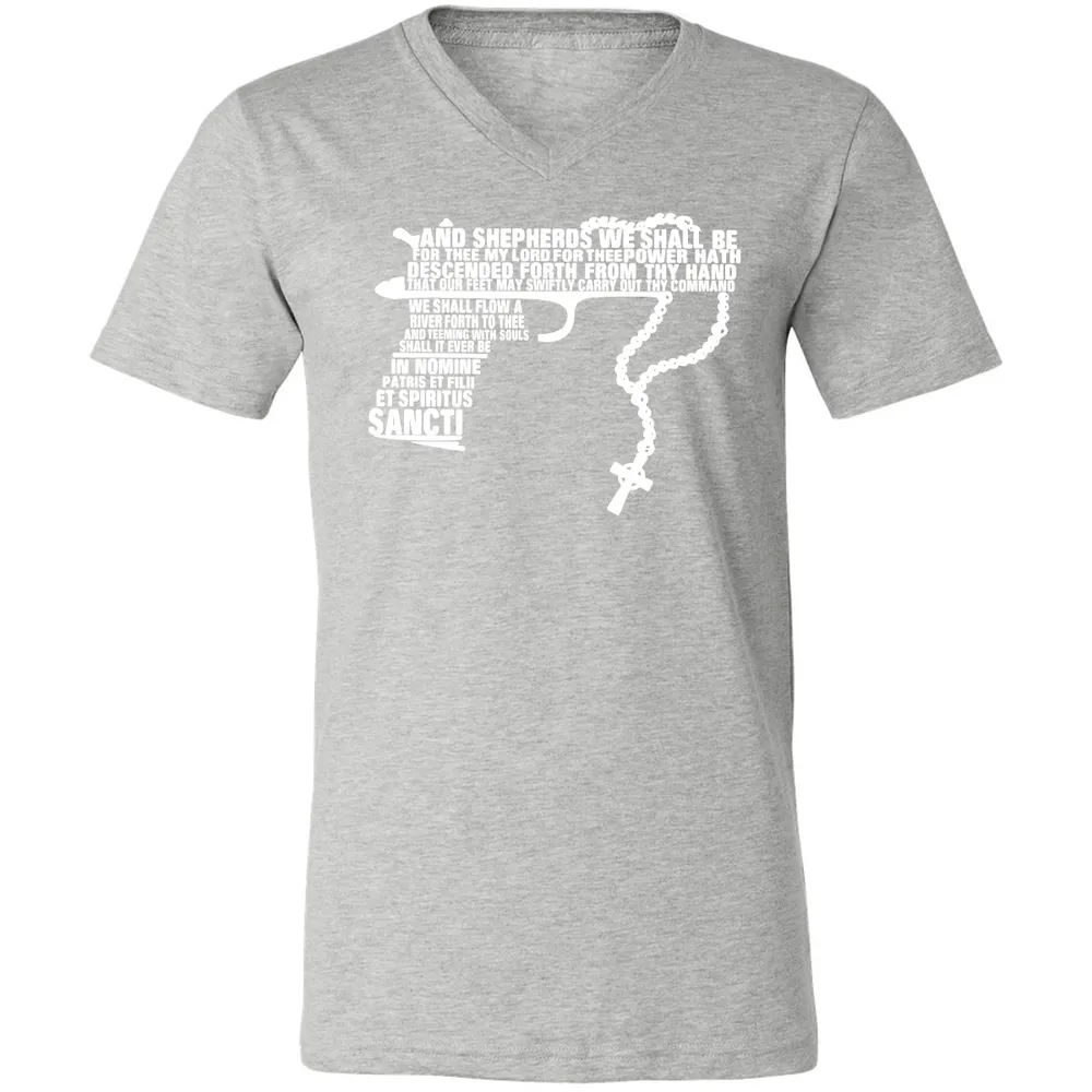 Unisex V-Neck T-Shirt - UCEXX711 - Athletic Heather - 7