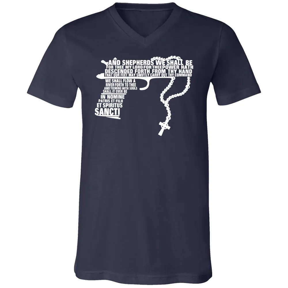 Unisex V-Neck T-Shirt - UCEXX711 - Navy - 2