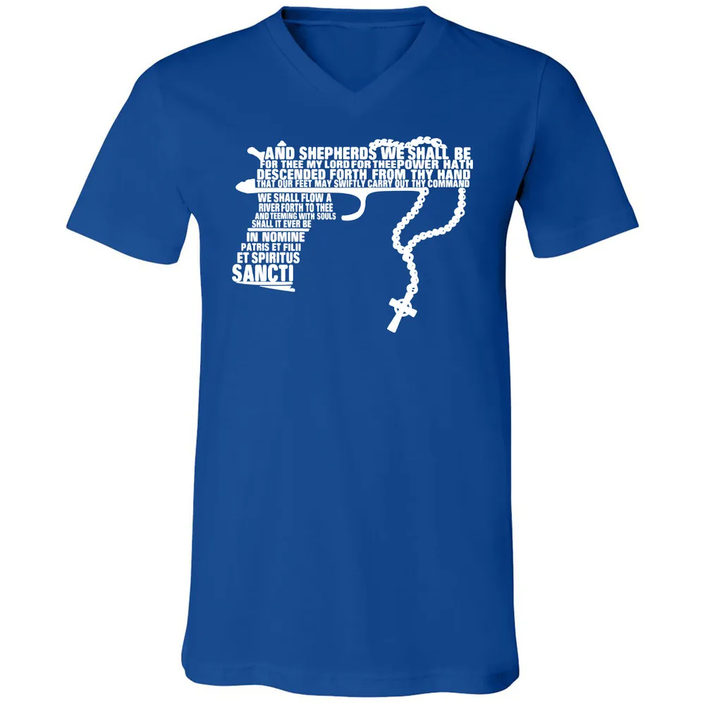 Unisex V-Neck T-Shirt - UCEXX711 - True Royal - 4