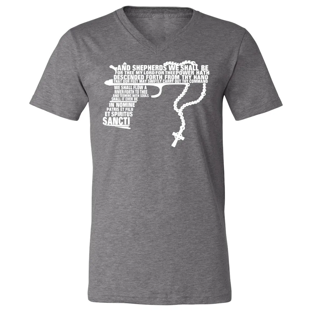Unisex V-Neck T-Shirt - UCEXX711 - Deep Heather - 13