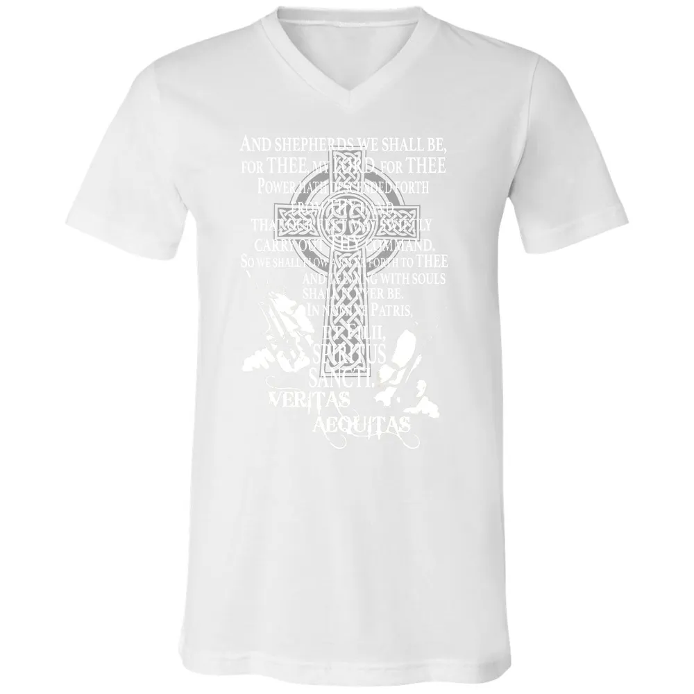 Unisex V-Neck T-Shirt - CAW5WKM2 - White - 5