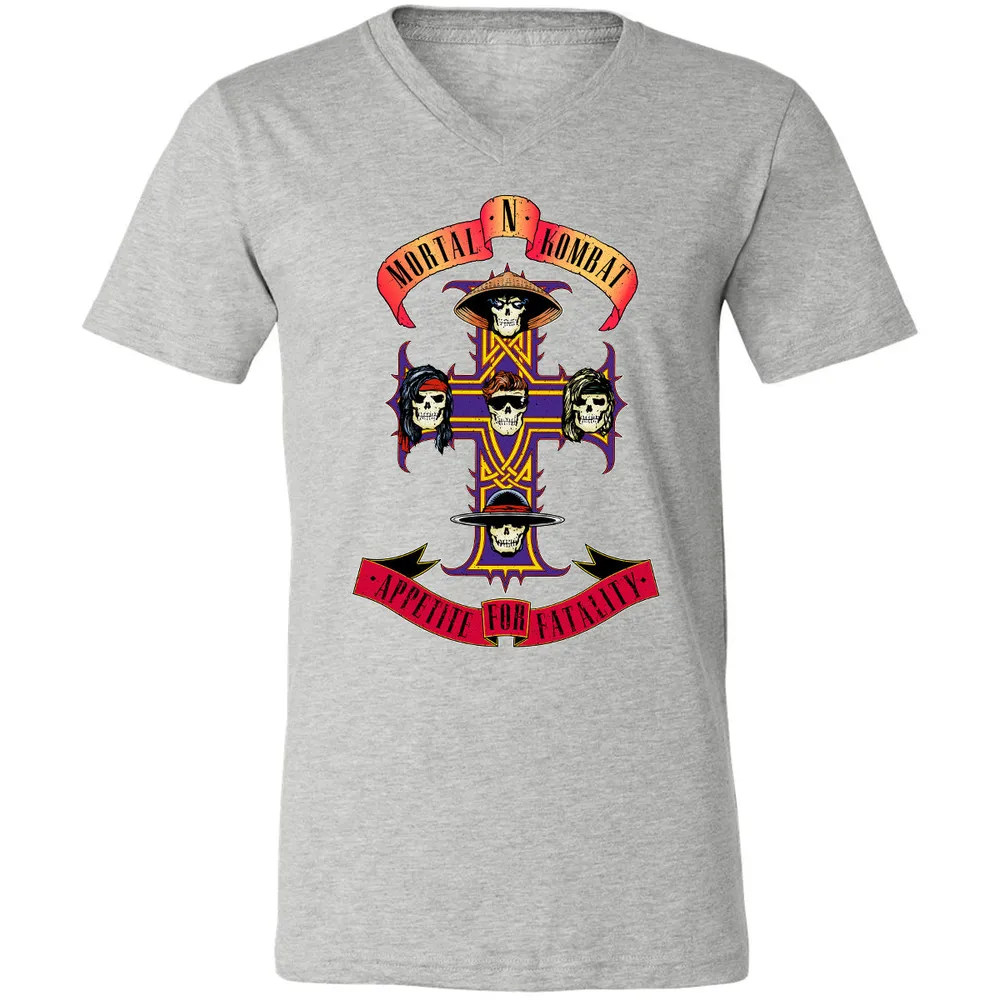 Unisex V-Neck T-Shirt - EB1QCC9P - Athletic Heather - 7
