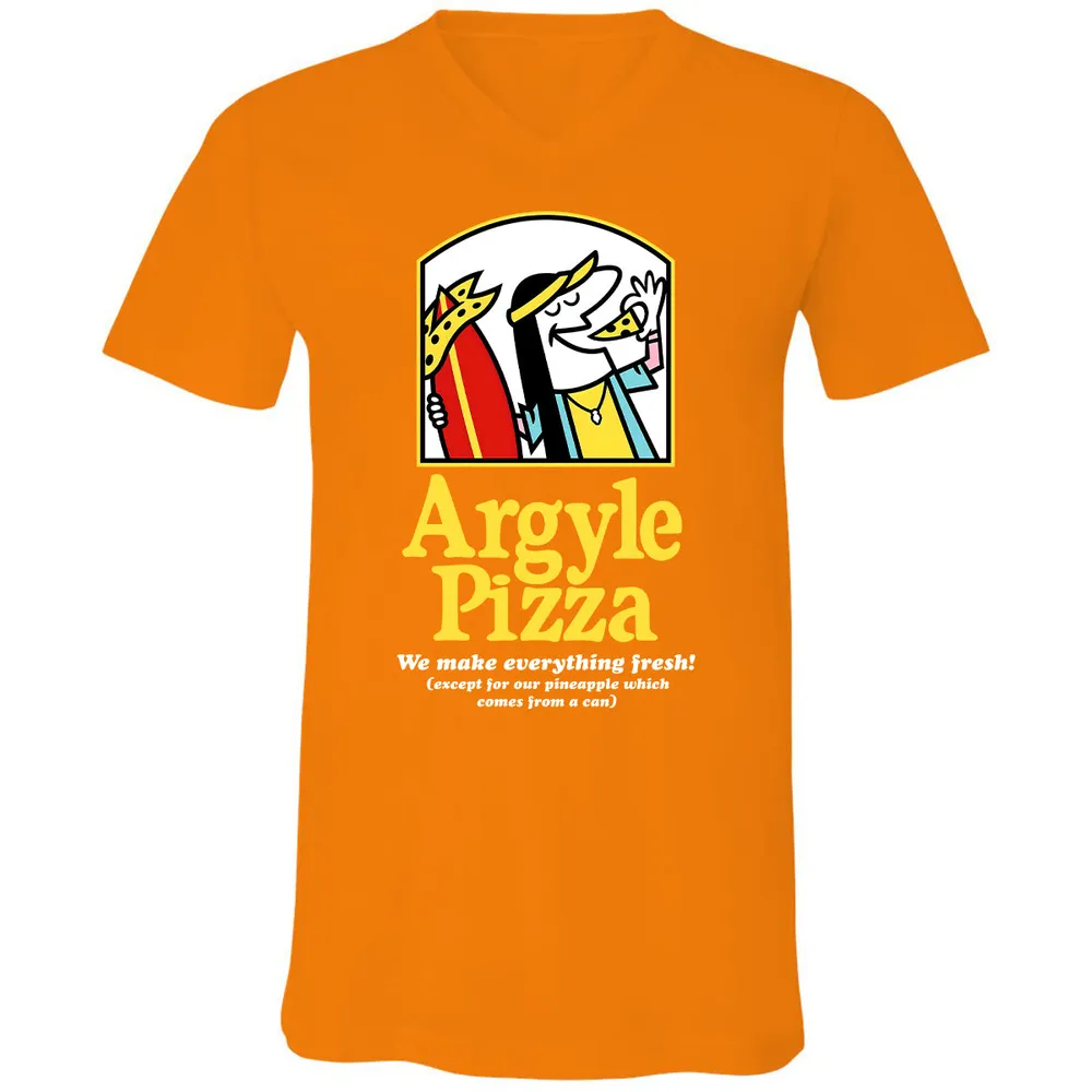 Unisex V-Neck T-Shirt - A9BSZUUZ - Orange - 11
