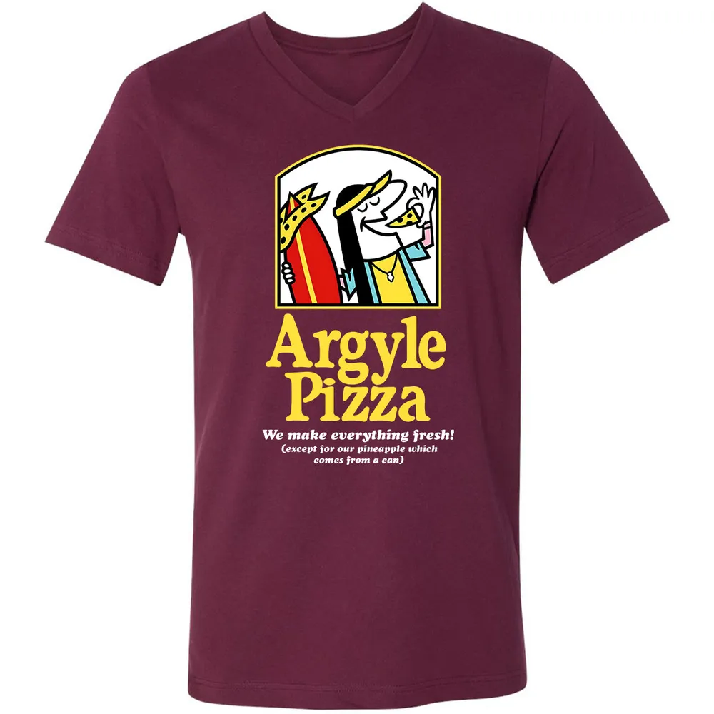 Unisex V-Neck T-Shirt - A9BSZUUZ - Maroon - 6