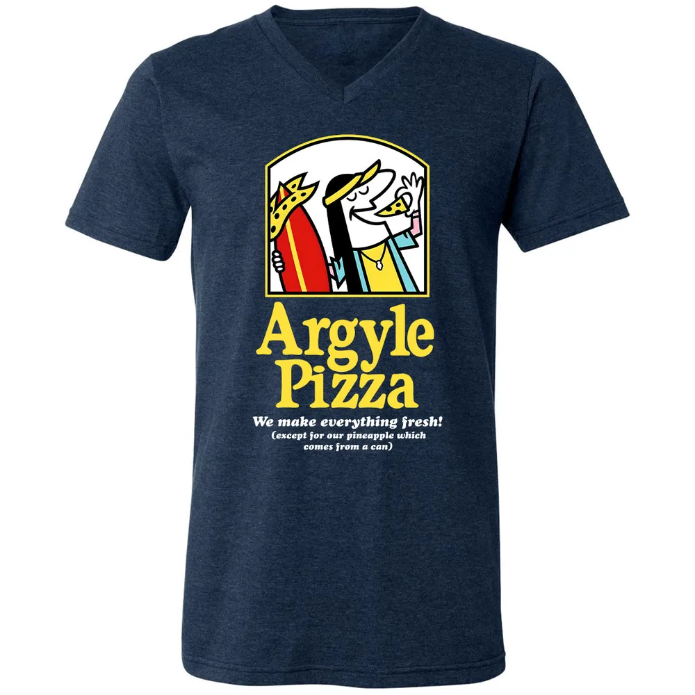 Unisex V-Neck T-Shirt - A9BSZUUZ - Heather Navy - 15