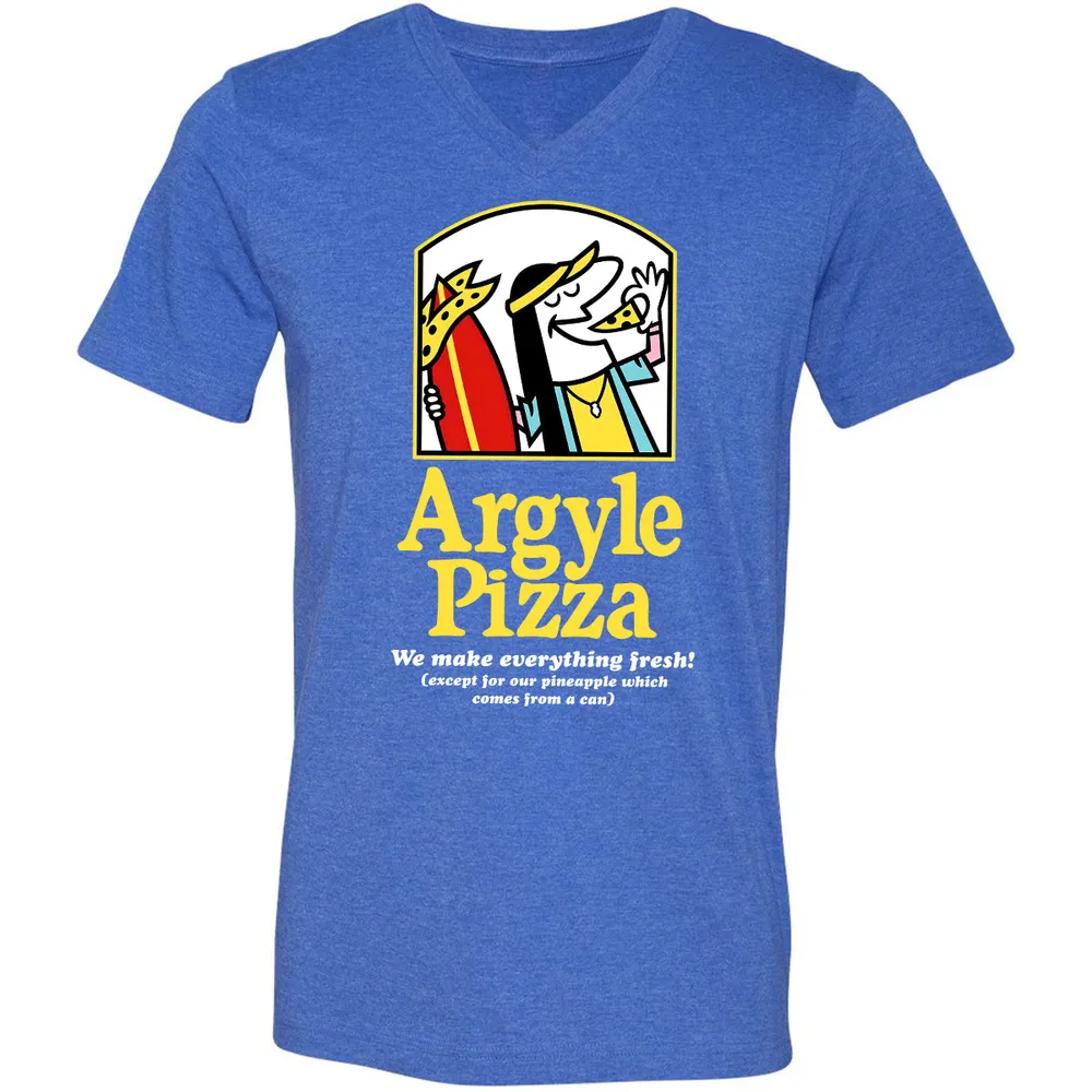 Unisex V-Neck T-Shirt - A9BSZUUZ - Heather True Royal - 14