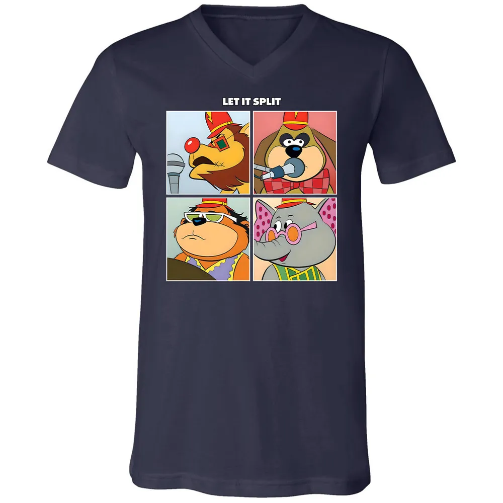 Unisex V-Neck T-Shirt - ZE2E4P57 - Navy - 2
