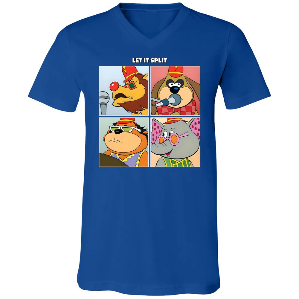Unisex V-Neck T-Shirt - ZE2E4P57 - True Royal - 4