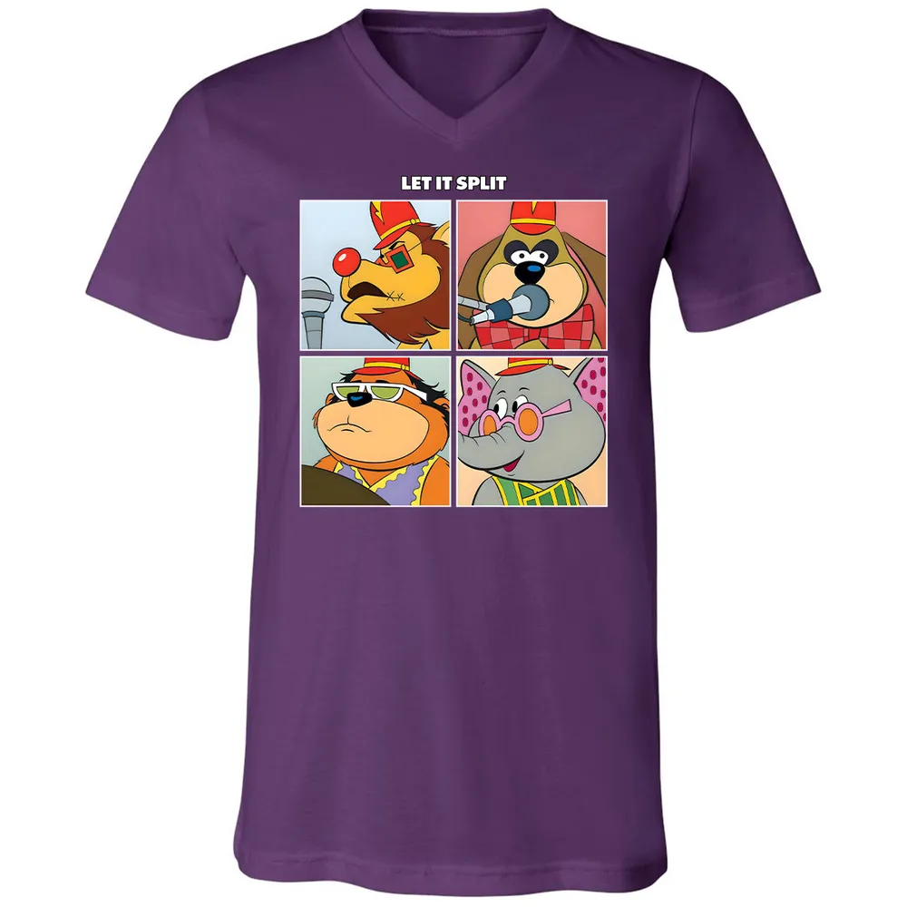 Unisex V-Neck T-Shirt - ZE2E4P57 - Team Purple - 9