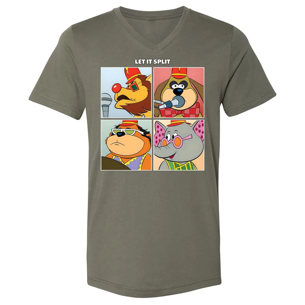 Unisex V-Neck T-Shirt - ZE2E4P57 - Military Green - 10