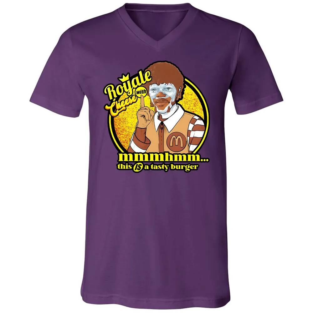 Unisex V-Neck T-Shirt - 9RD1N1D3 - Team Purple - 9