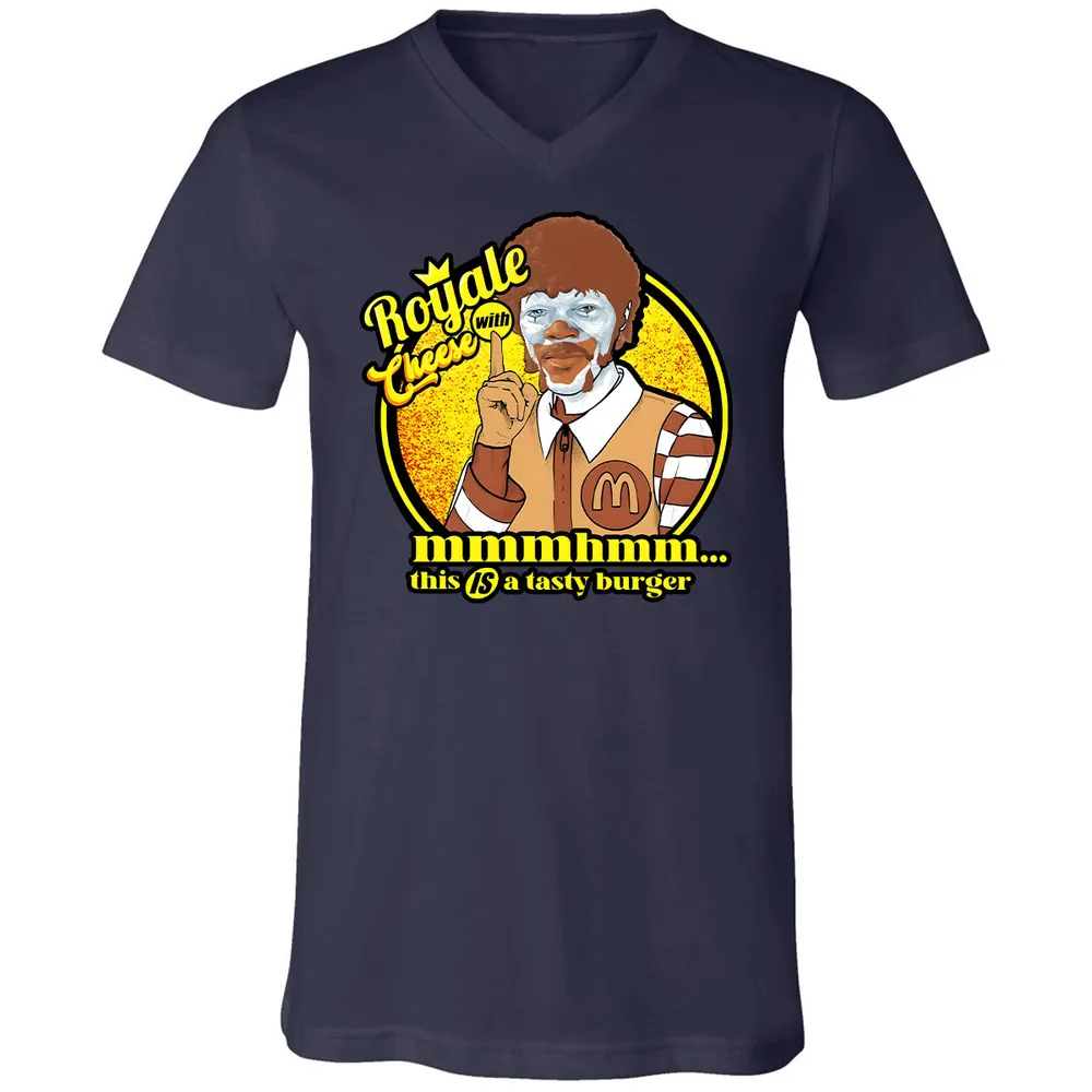 Unisex V-Neck T-Shirt - 9RD1N1D3 - Navy - 2