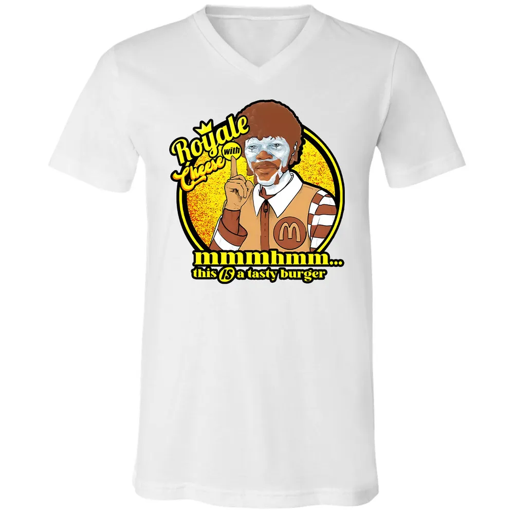 Unisex V-Neck T-Shirt - 9RD1N1D3 - White - 5