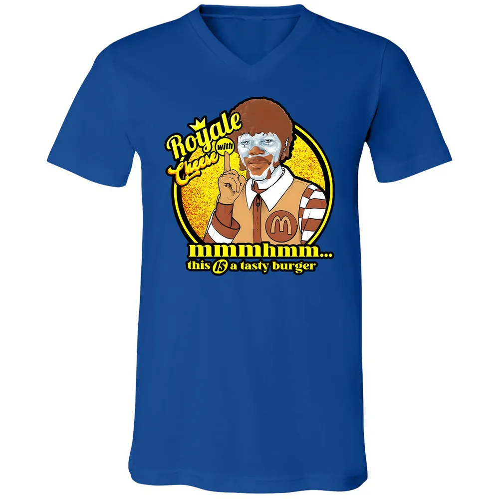 Unisex V-Neck T-Shirt - 9RD1N1D3 - True Royal - 4
