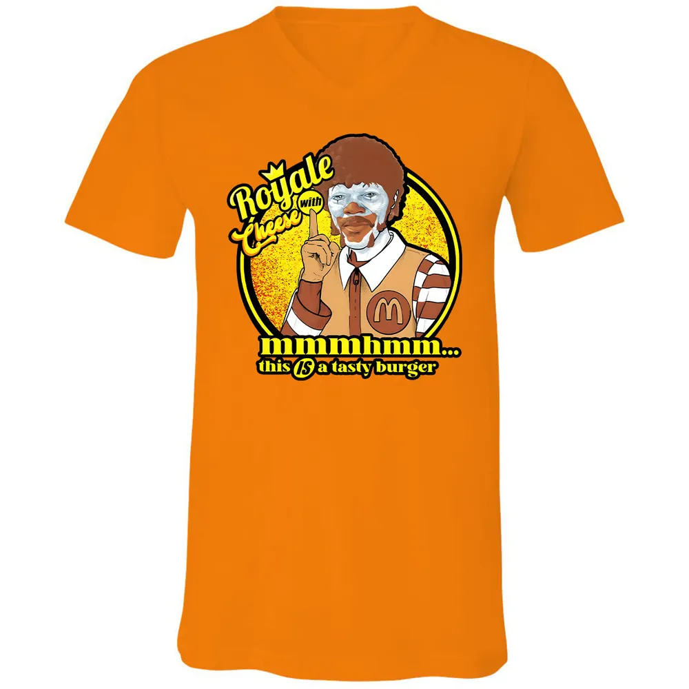 Unisex V-Neck T-Shirt - 9RD1N1D3 - Orange - 11
