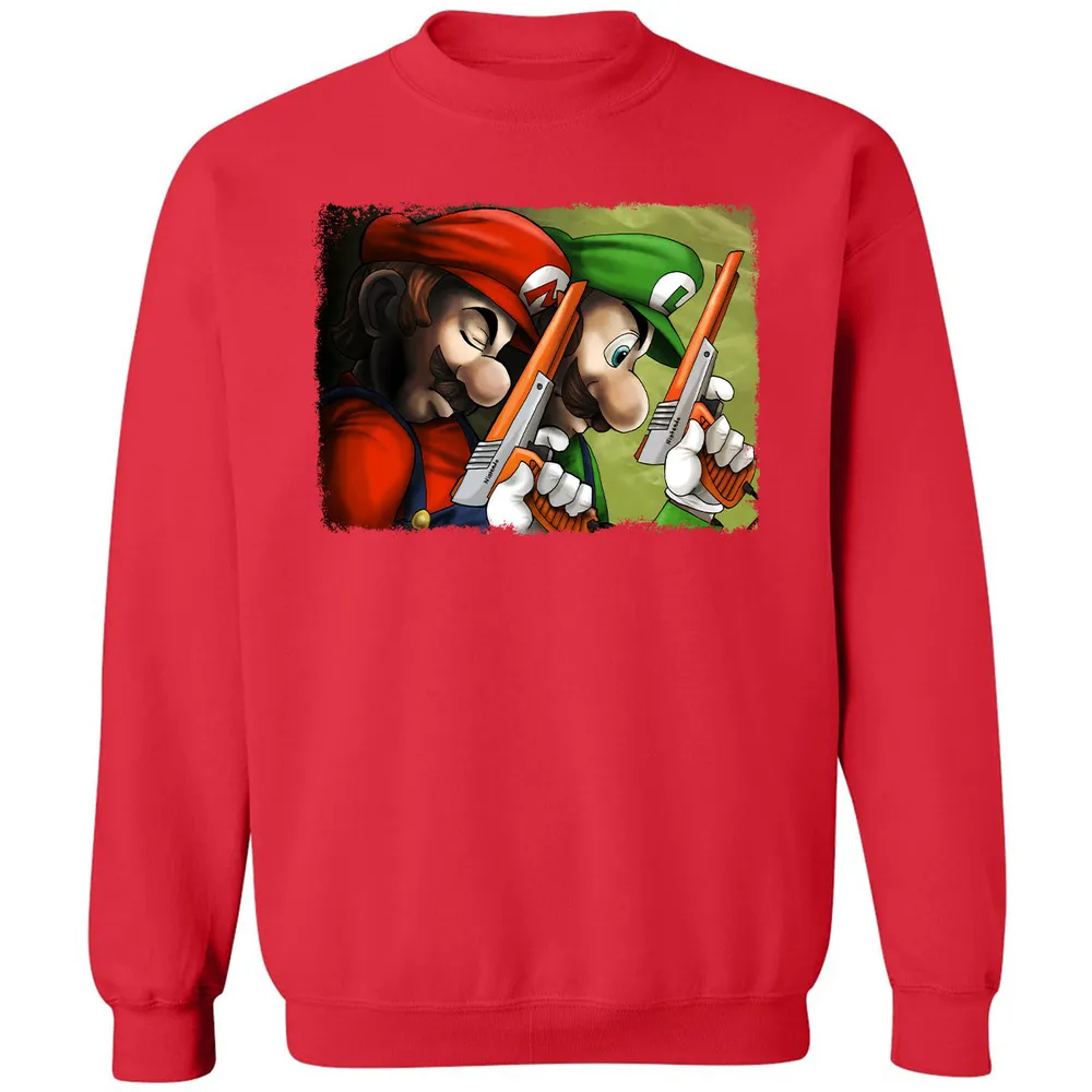 Classic Unisex Sweatshirt - FQP73TJR - Red - 5