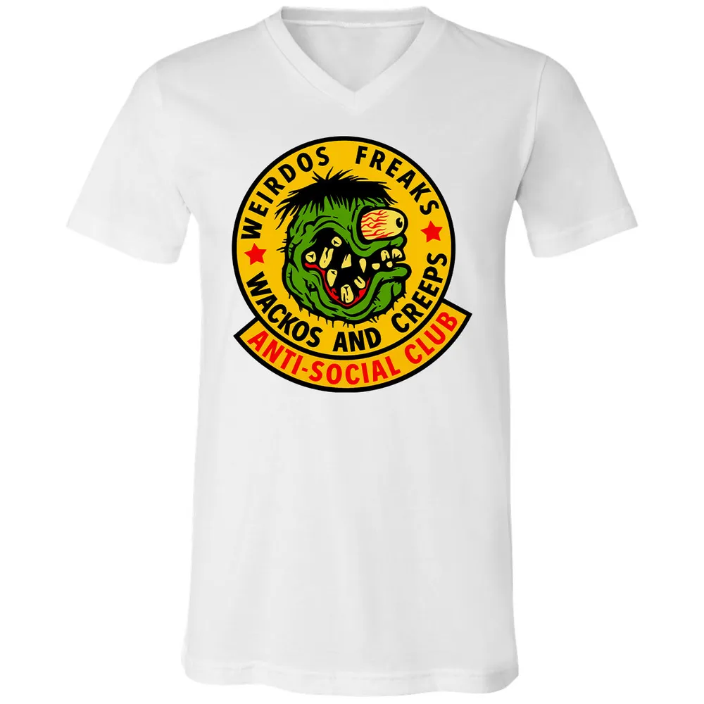 Unisex V-Neck T-Shirt - 24WZ6F8J - White - 5