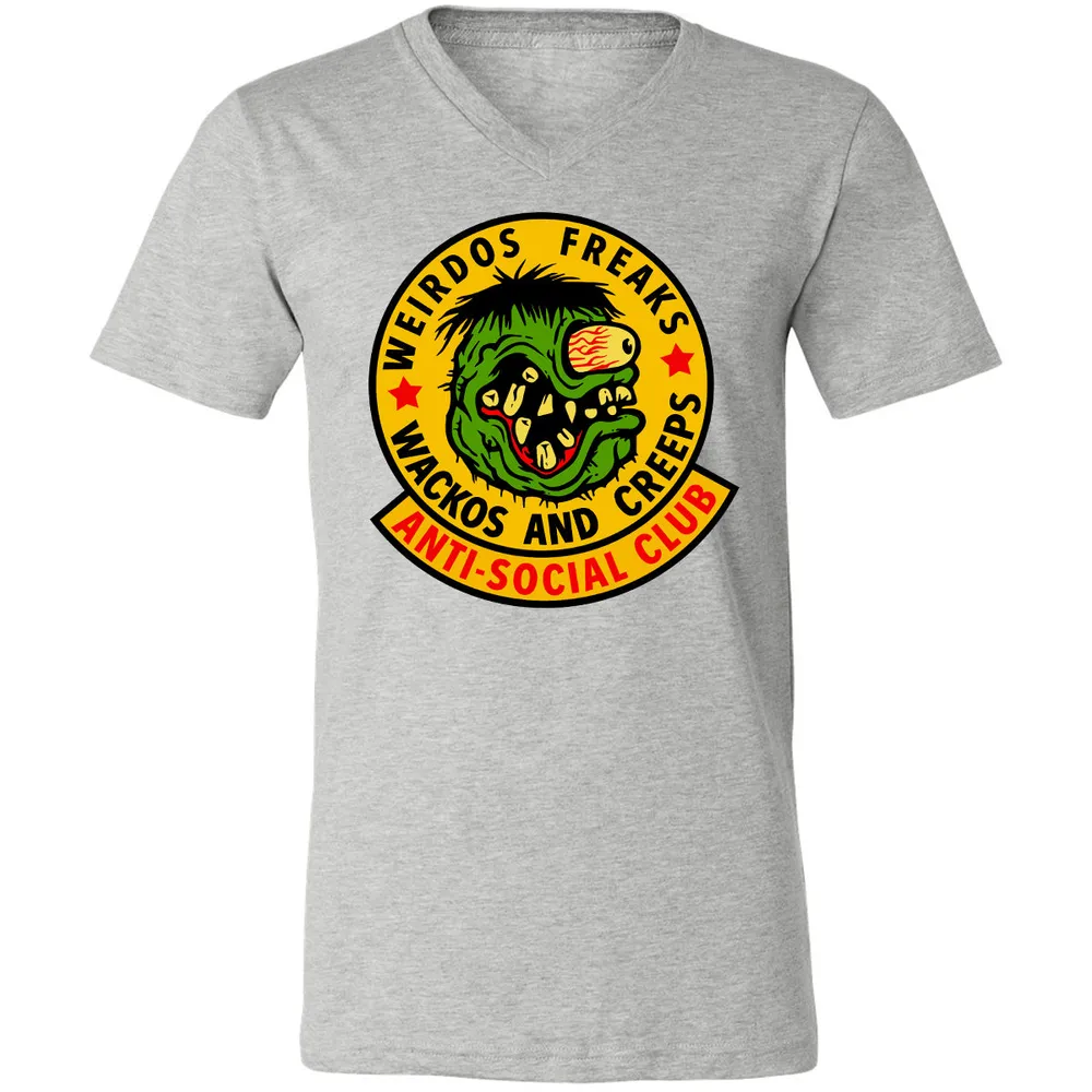 Unisex V-Neck T-Shirt - 24WZ6F8J - Athletic Heather - 7