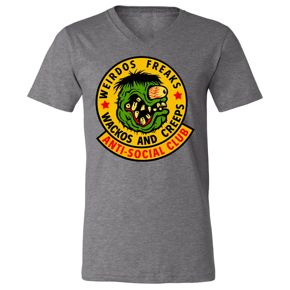 Unisex V-Neck T-Shirt - 24WZ6F8J - Deep Heather - 13