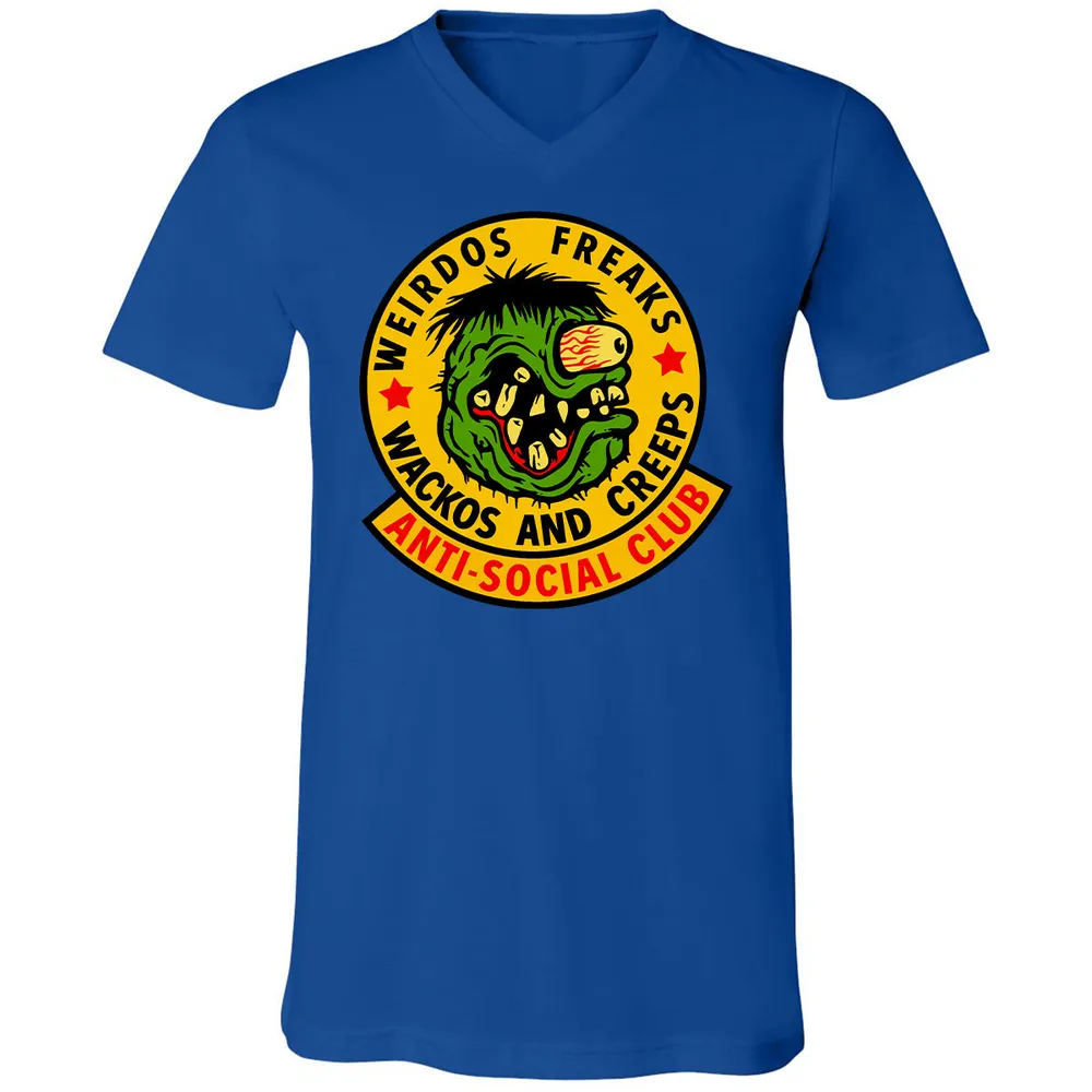 Unisex V-Neck T-Shirt - 24WZ6F8J - True Royal - 4