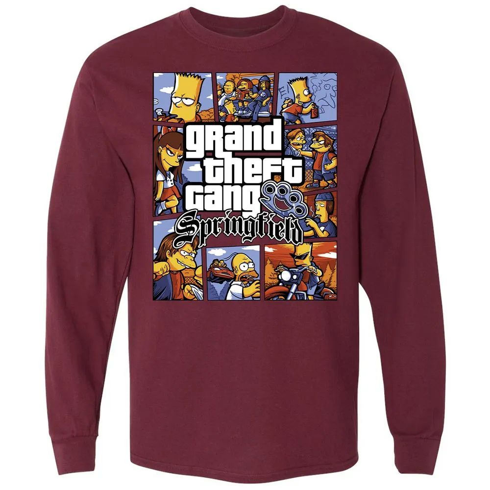 Long Sleeve T-Shirt - CAPK1WB9 - Maroon - 11