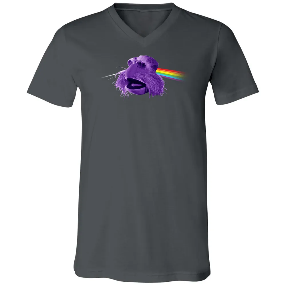 Unisex V-Neck T-Shirt - 9HXWZZUJ - Asphalt - 12