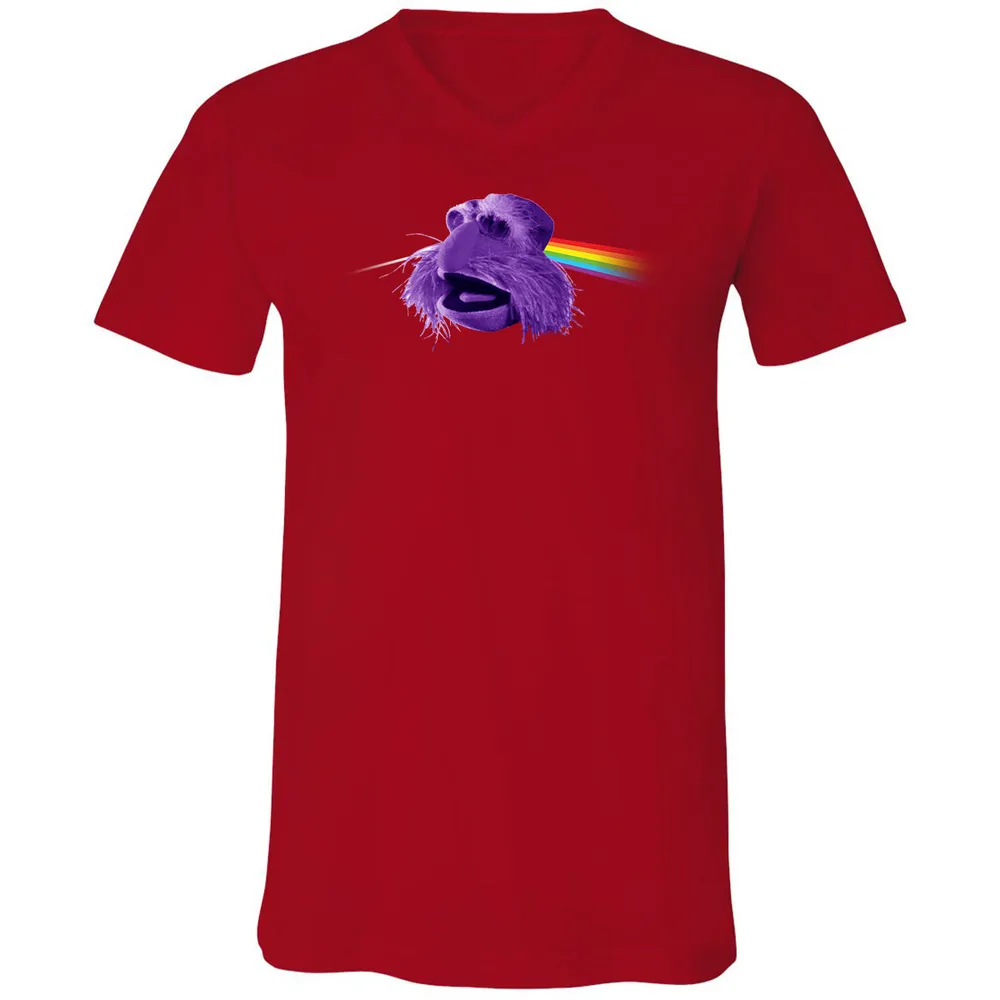 Unisex V-Neck T-Shirt - 9HXWZZUJ - Red - 3