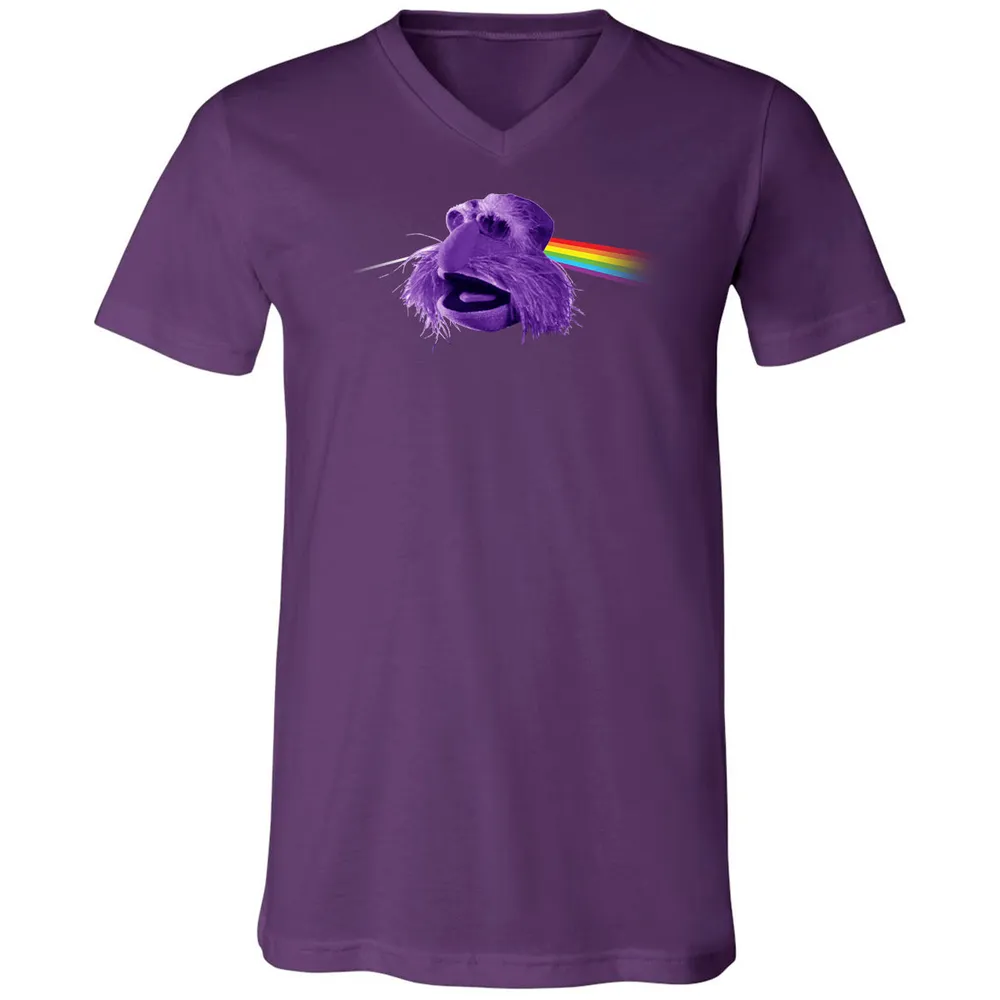Unisex V-Neck T-Shirt - 9HXWZZUJ - Team Purple - 9