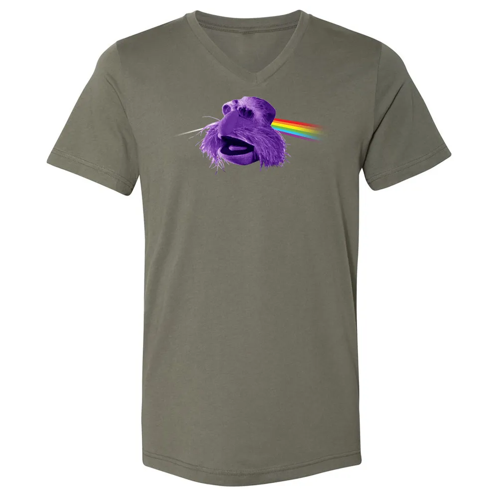Unisex V-Neck T-Shirt - 9HXWZZUJ - Military Green - 10