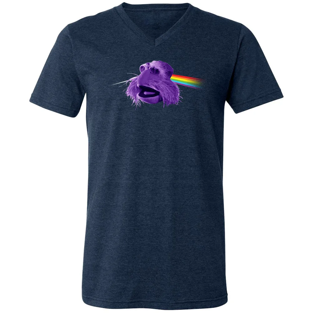 Unisex V-Neck T-Shirt - 9HXWZZUJ - Heather Navy - 15