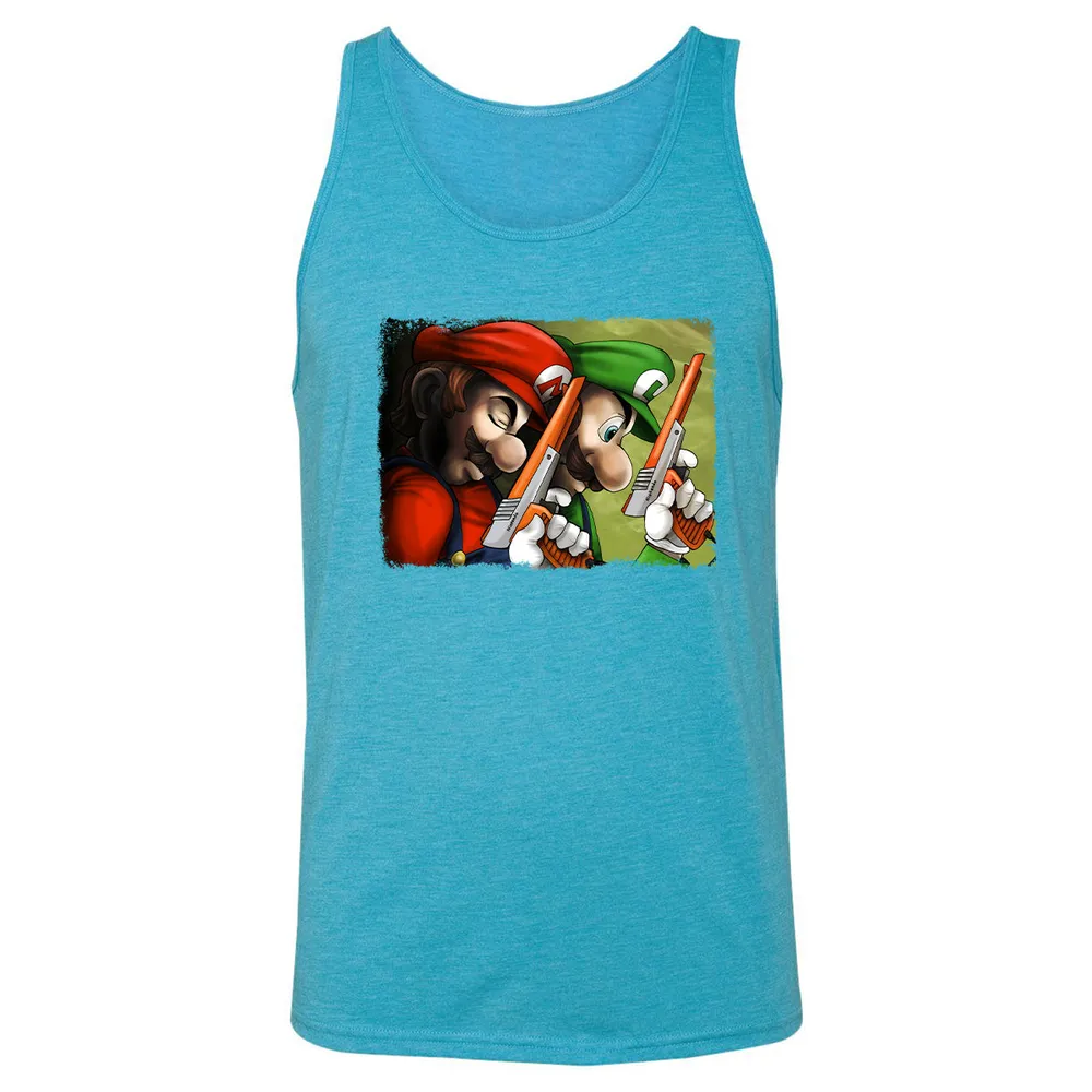 Unisex Jersey Tank - E7HC66V7 - Aqua Triblend - 3