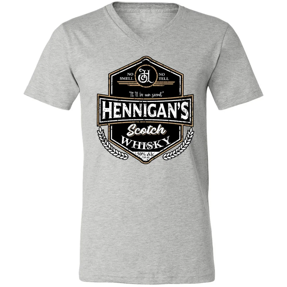 Unisex V-Neck T-Shirt - ZDZFCUSB - Athletic Heather - 7
