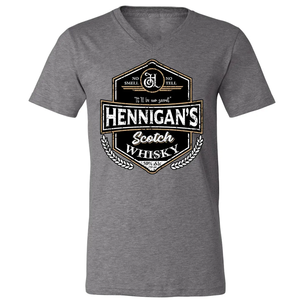 Unisex V-Neck T-Shirt - ZDZFCUSB - Deep Heather - 13
